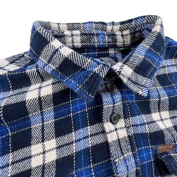 Orvis Plaid Flannel Shacket Shirt Mens Medium Jacket Pockets Hiking Outdoors - Picture 5 of 14